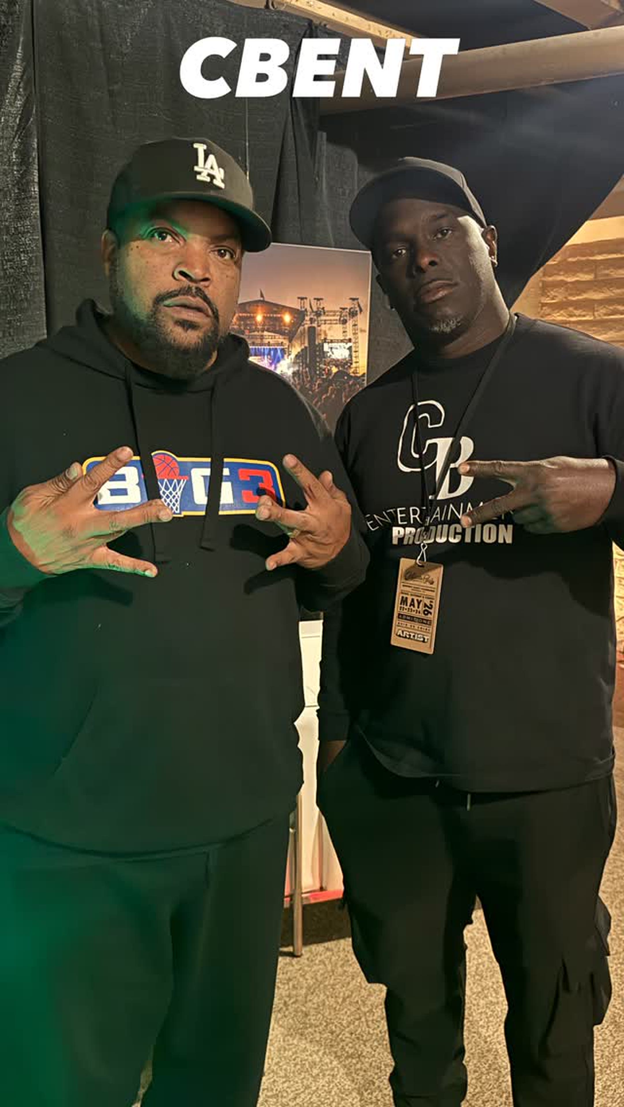 Ice Cube on stage at California Roots Festival